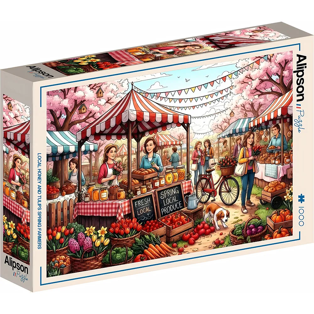 Alipson Puzzle Fr�hlingsspezialit�ten auf dem Markt - 1000 Teile