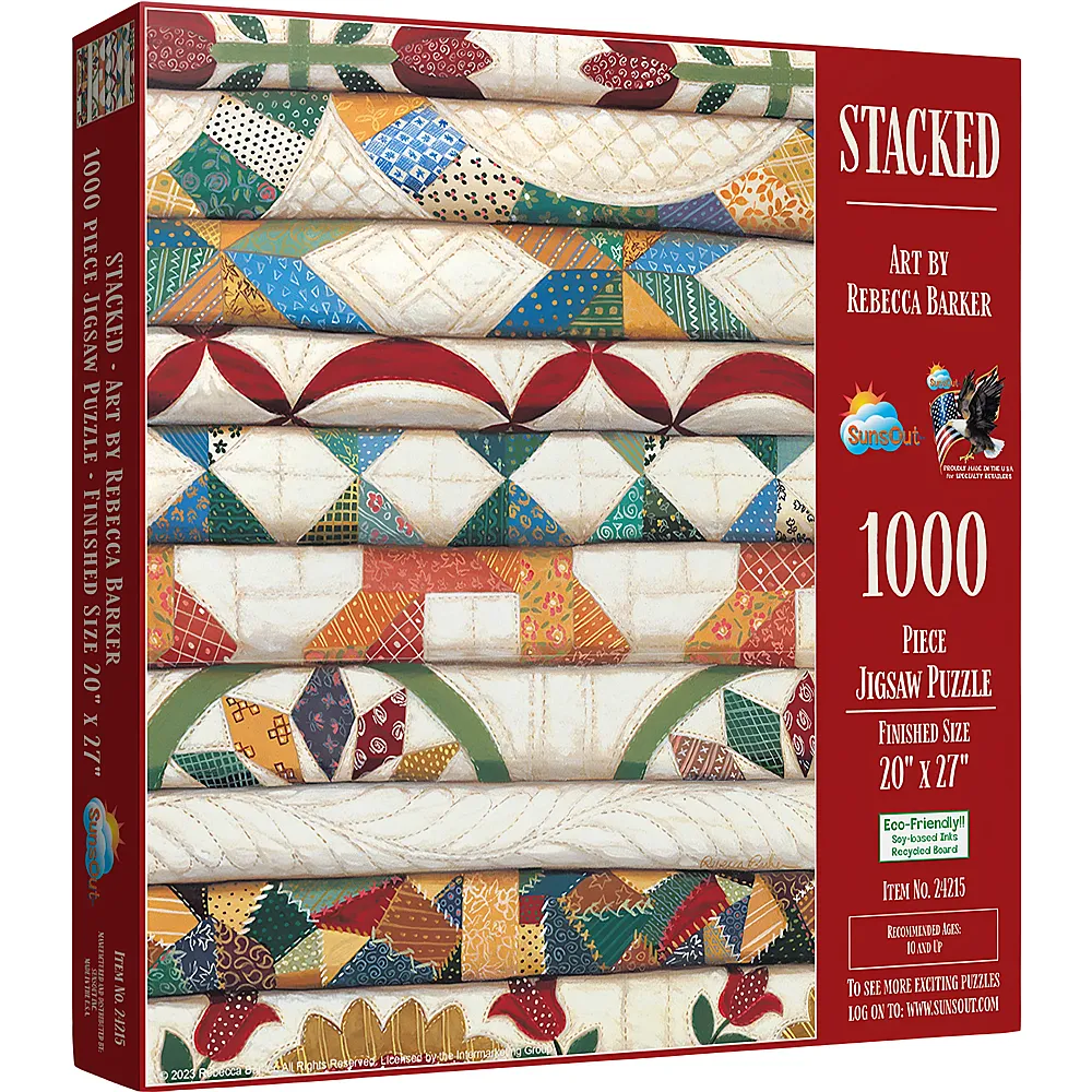 SunsOut Puzzle Rebecca Barker Stacked - 1000 Teile