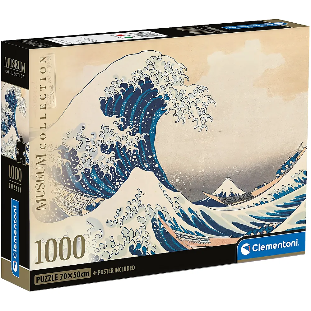 Clementoni Puzzle Museum Collection Die grosse Welle von Hokusai - 1000 Teile