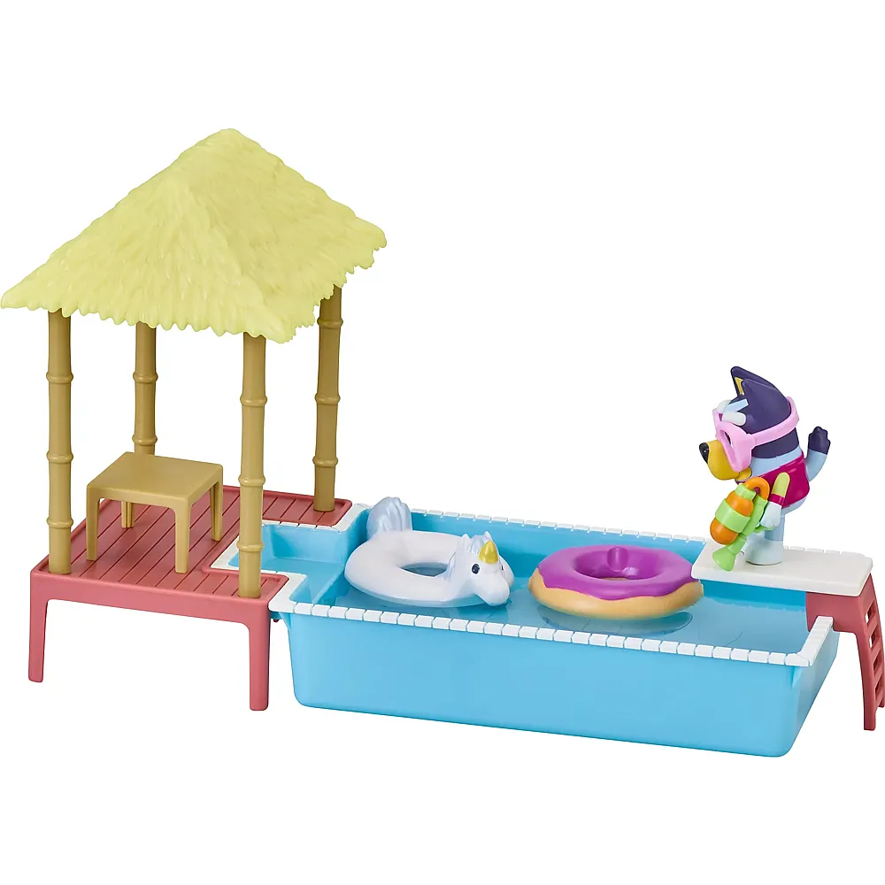 Moose Toys Bluey Pool Sprungbrett Spielset
