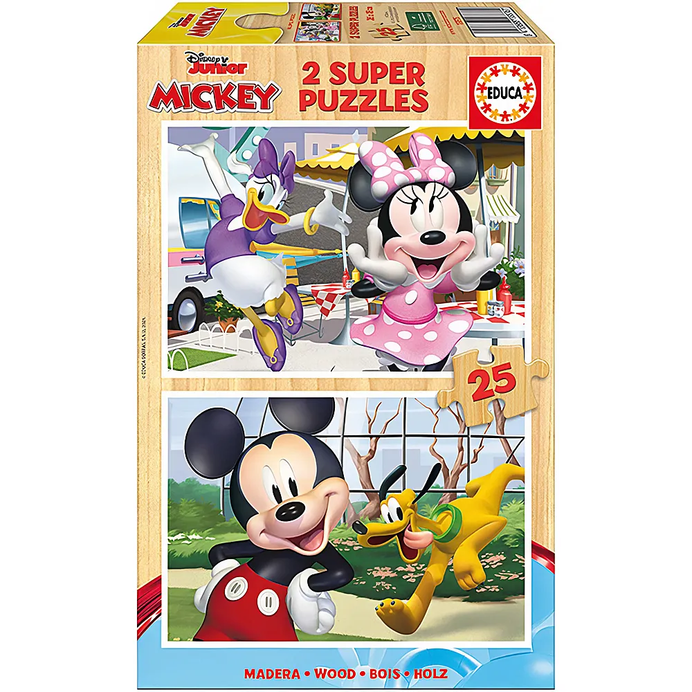 Educa Puzzle Mickey Mouse und Freunde | Mehrfach-Puzzle
