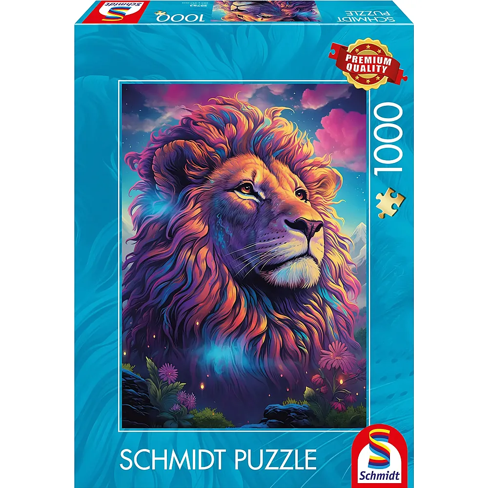 Schmidt Puzzle L�we im Farbenwind - 1000 Teile
