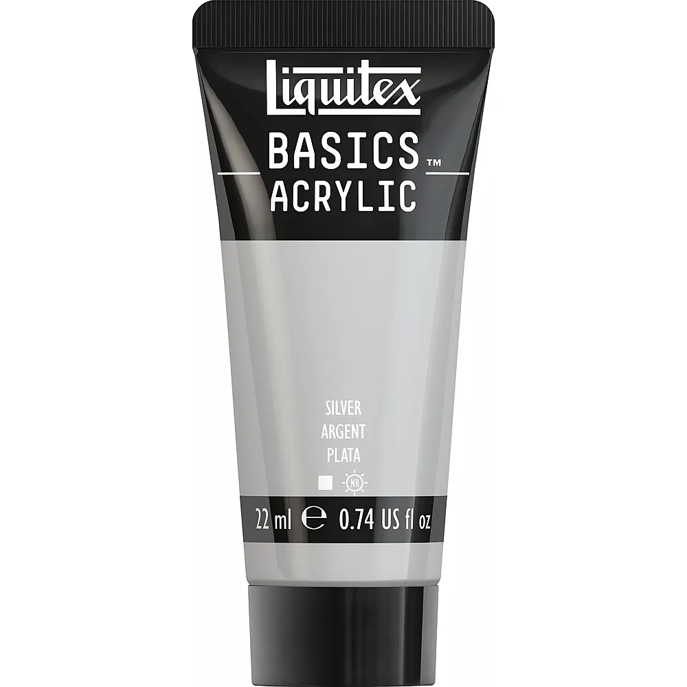 Liquitex Lqx Basics Acrylfarbe 22ml Tube Silber