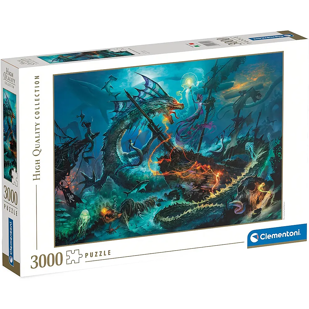 Clementoni Puzzle High Quality Collection The Underwater Battle 3000Teile