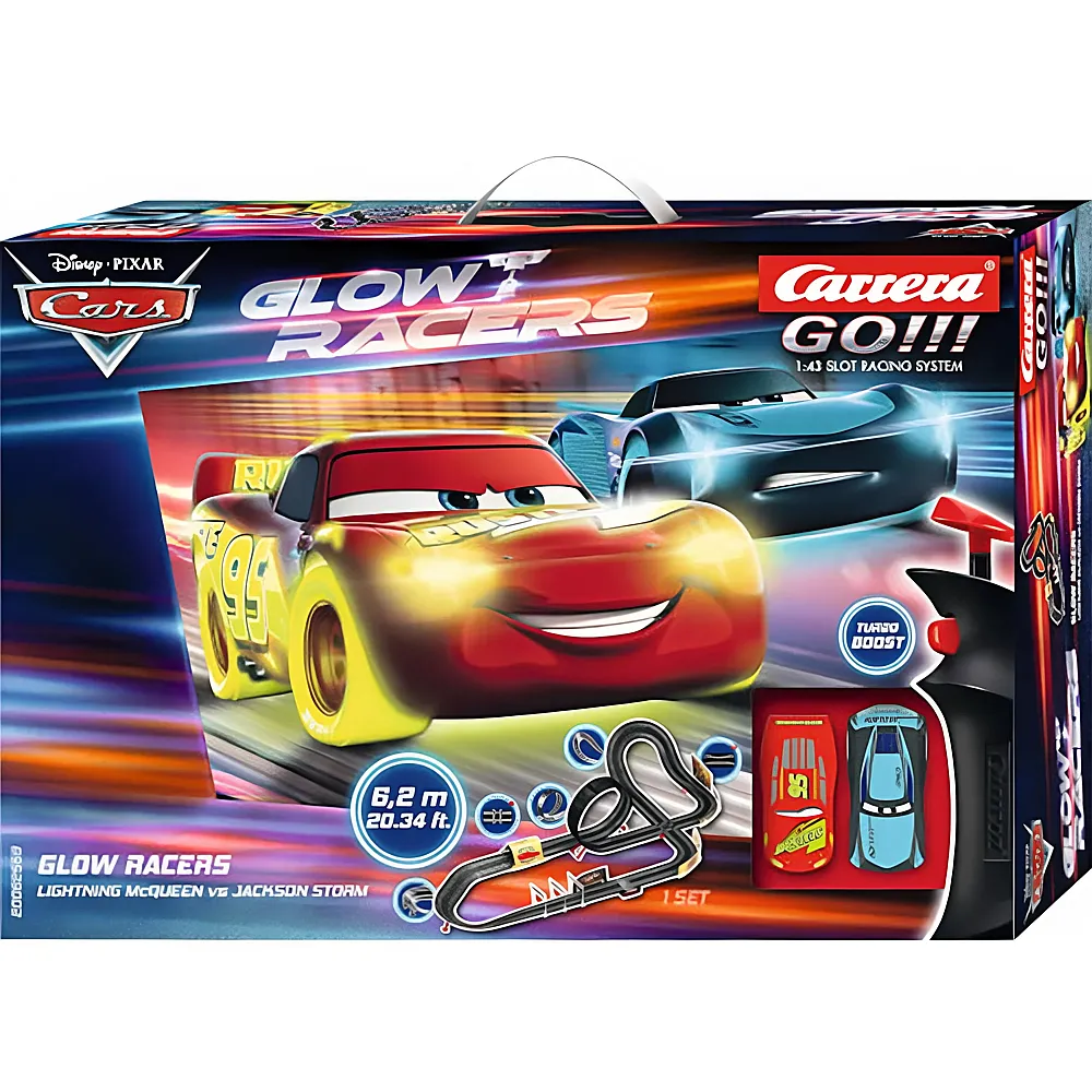 Carrera Go Disney Cars Glow Racers 6,2m