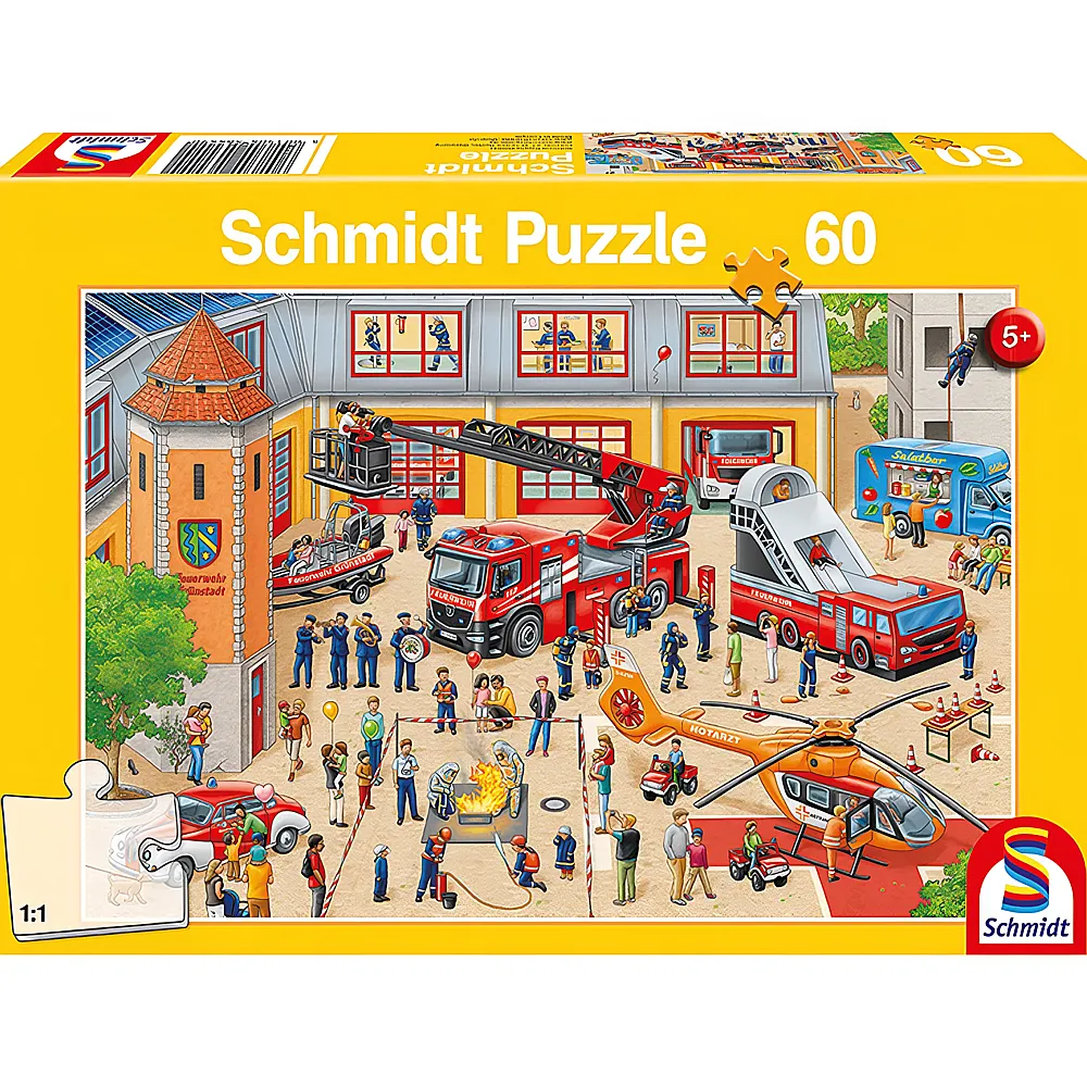 Schmidt Puzzle Feuerwehrstation 60Teile
