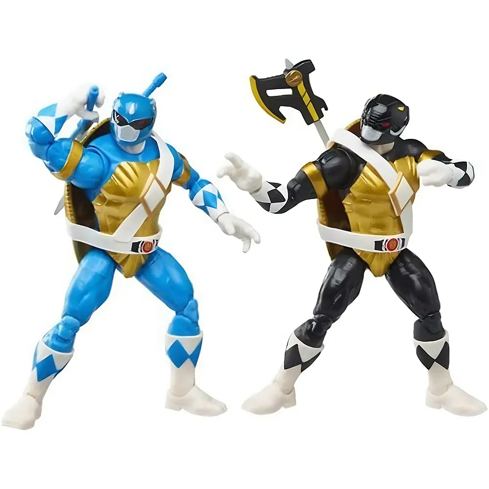 Hasbro THG Rangers X Teenage Mutant Ninja Turtles Lightning Collection Donatello Negro y Leonardo Blue Figur de accin, RD-RS270126