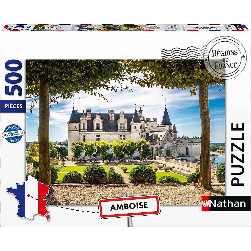 Nathan Puzzle R�gion de France Amboise, Perle der Loire 500Teile