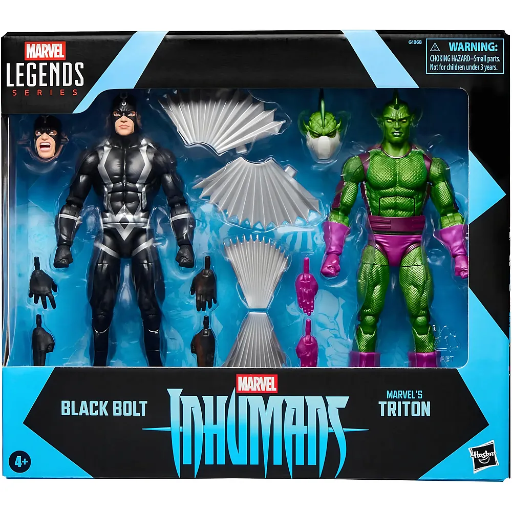 Hasbro Marvel Legends Series Inhumans Black Bolt & Marvels Triton Action-Figuren 2er-Pack
