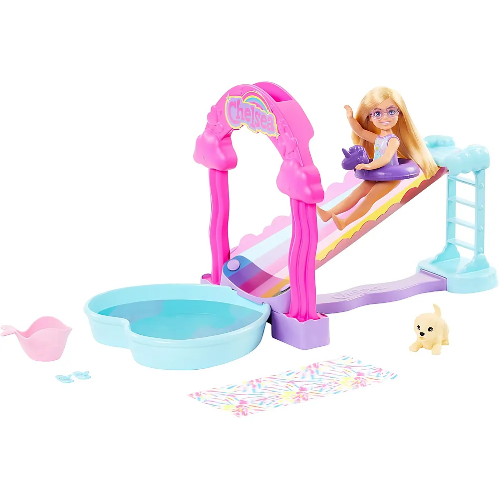 Barbie Chelsea Wasserrutschen-Spielset