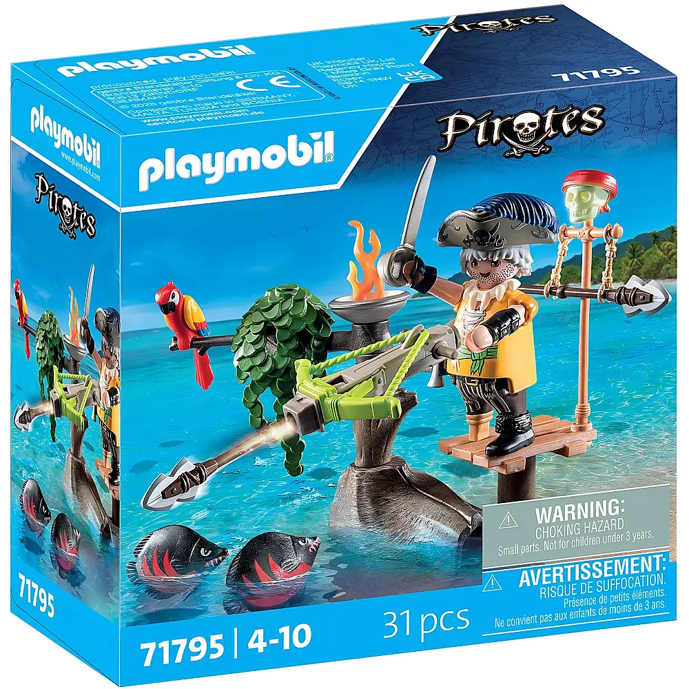 PLAYMOBIL Pirates Pirat mit Balliste 71795