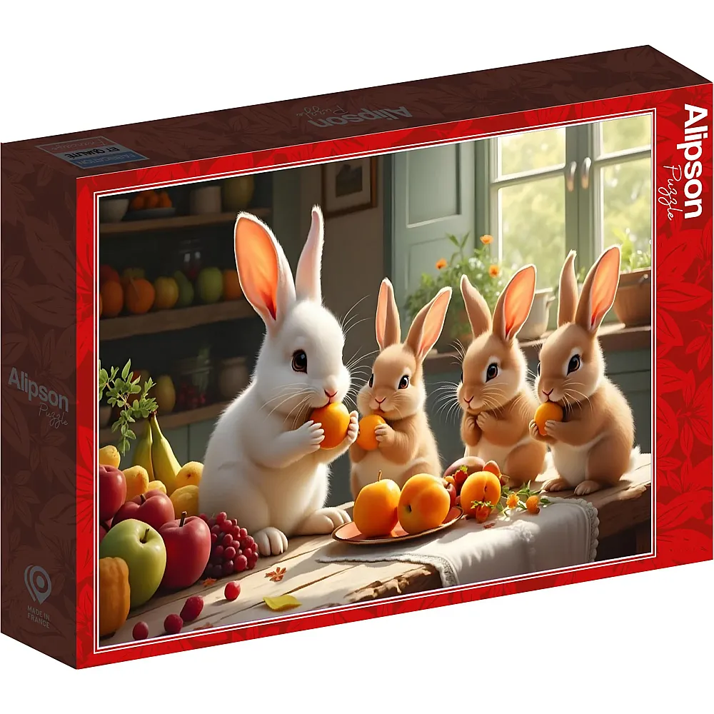 Alipson Puzzle Das Festmahl der kleinen H�schen - 1000 Teile