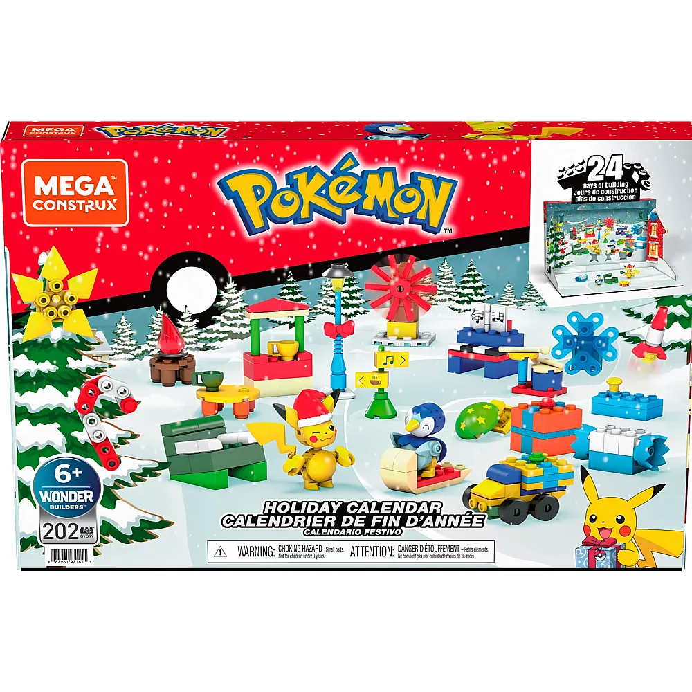 Mega Construx Adventskalender Mega Pokmon 2024 202Teile