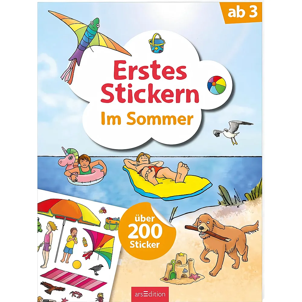 ars Edition Erstes Stickern: Im Sommer