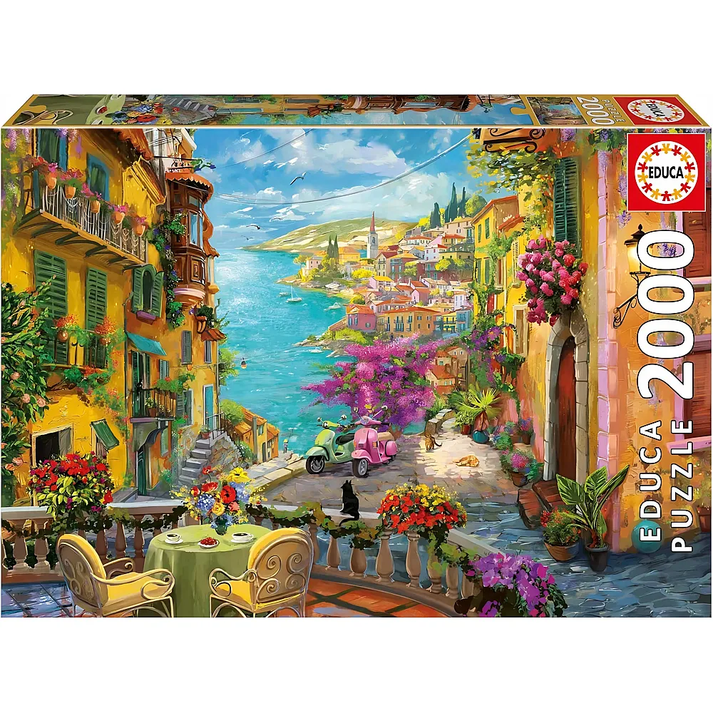 Educa Spanischer Kaffee inklusive Fix Puzzle-Kleber - 2000 Teile
