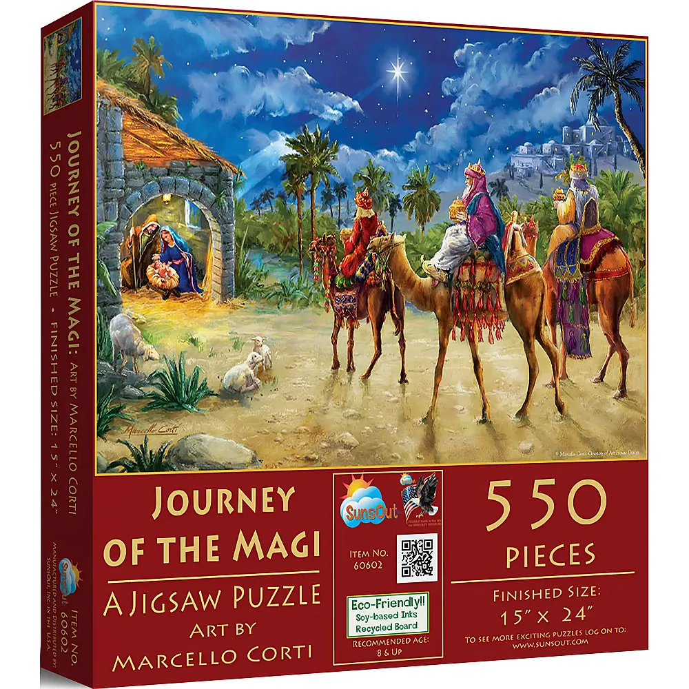 SunsOut Puzzle Marcello Corti Journey of the Magi - 550 Teile