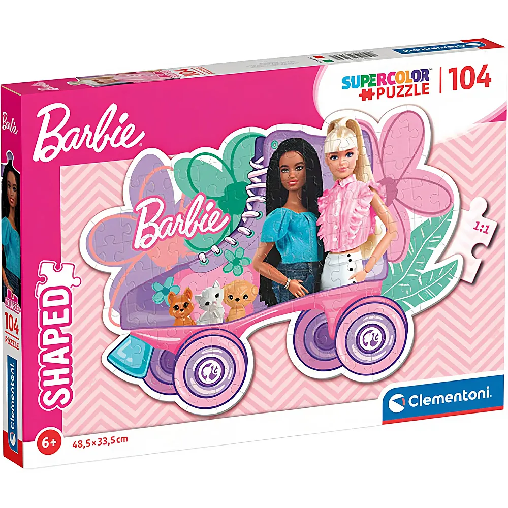 Clementoni Puzzle Supercolor Barbie Rollschuh 104Teile
