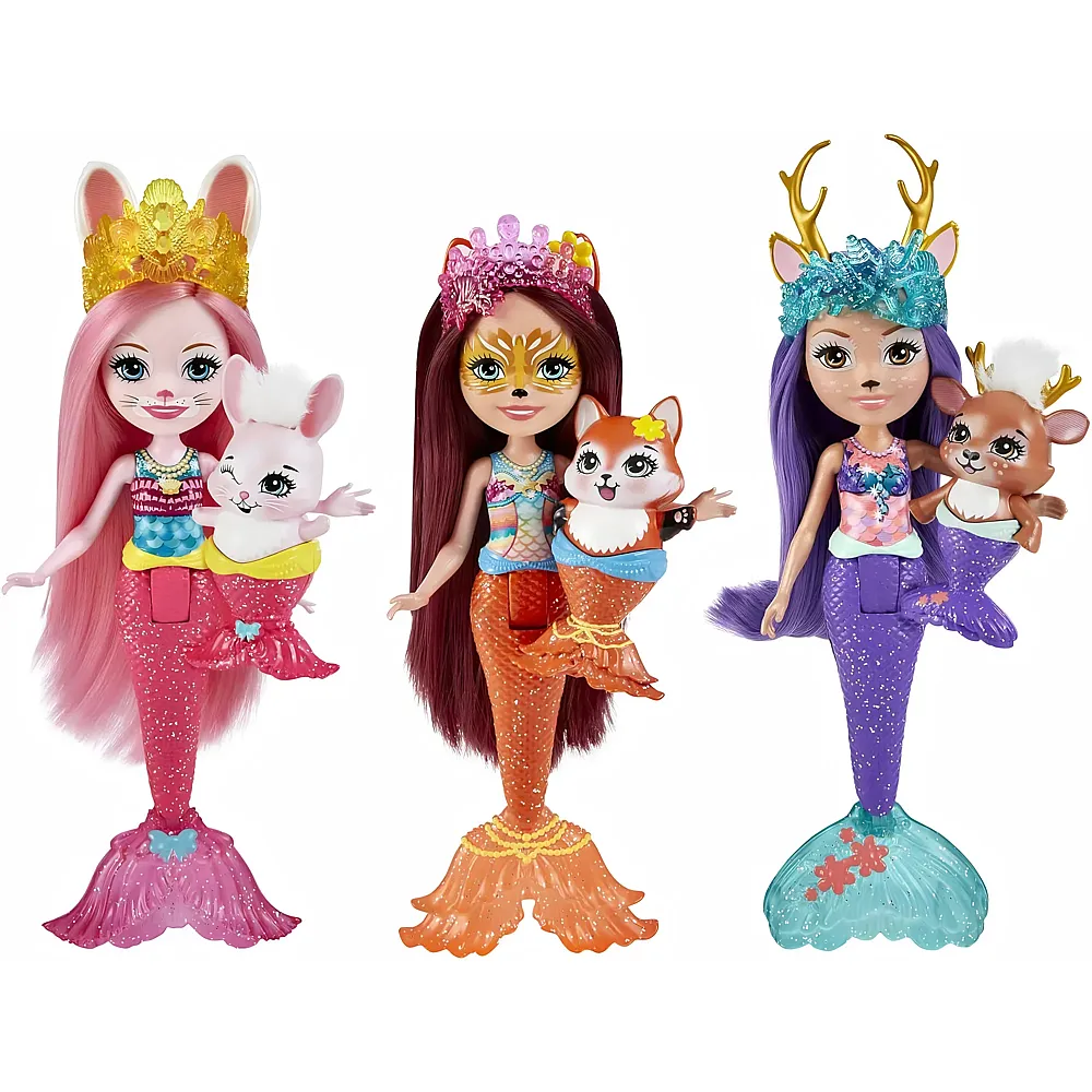 Enchantimals 3er-Pack Bree Bunny, Felicity Fox, Danessa Hirschpuppen