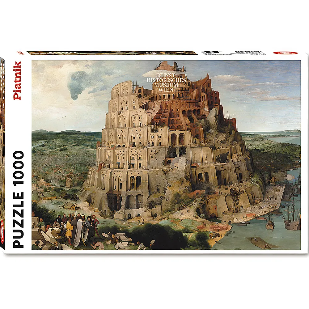 Piatnik Puzzle Pieter Bruegel Turm vom Babel 1000Teile
