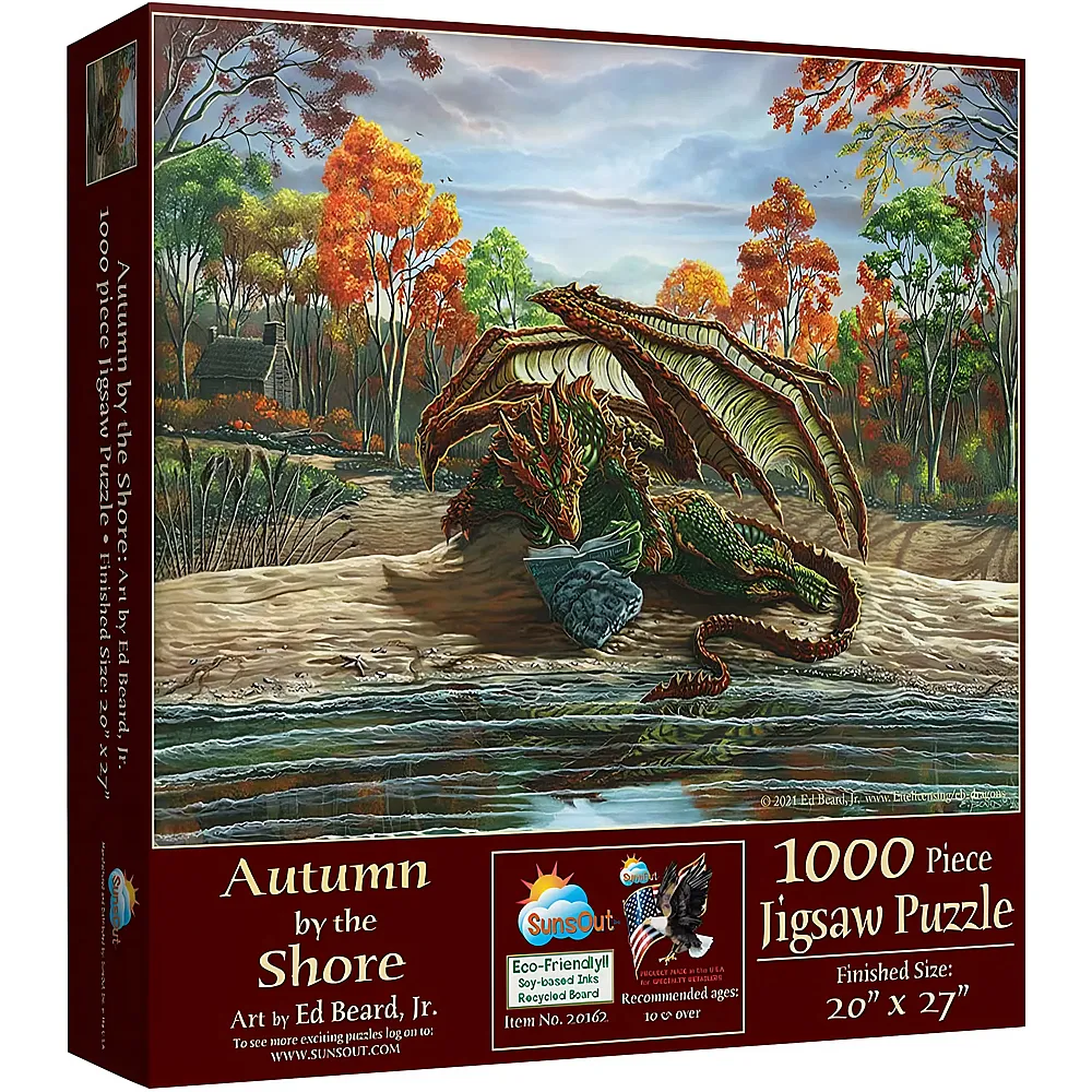 SunsOut Puzzle Ed Beard Jr Autumn by the Shore 1000Teile