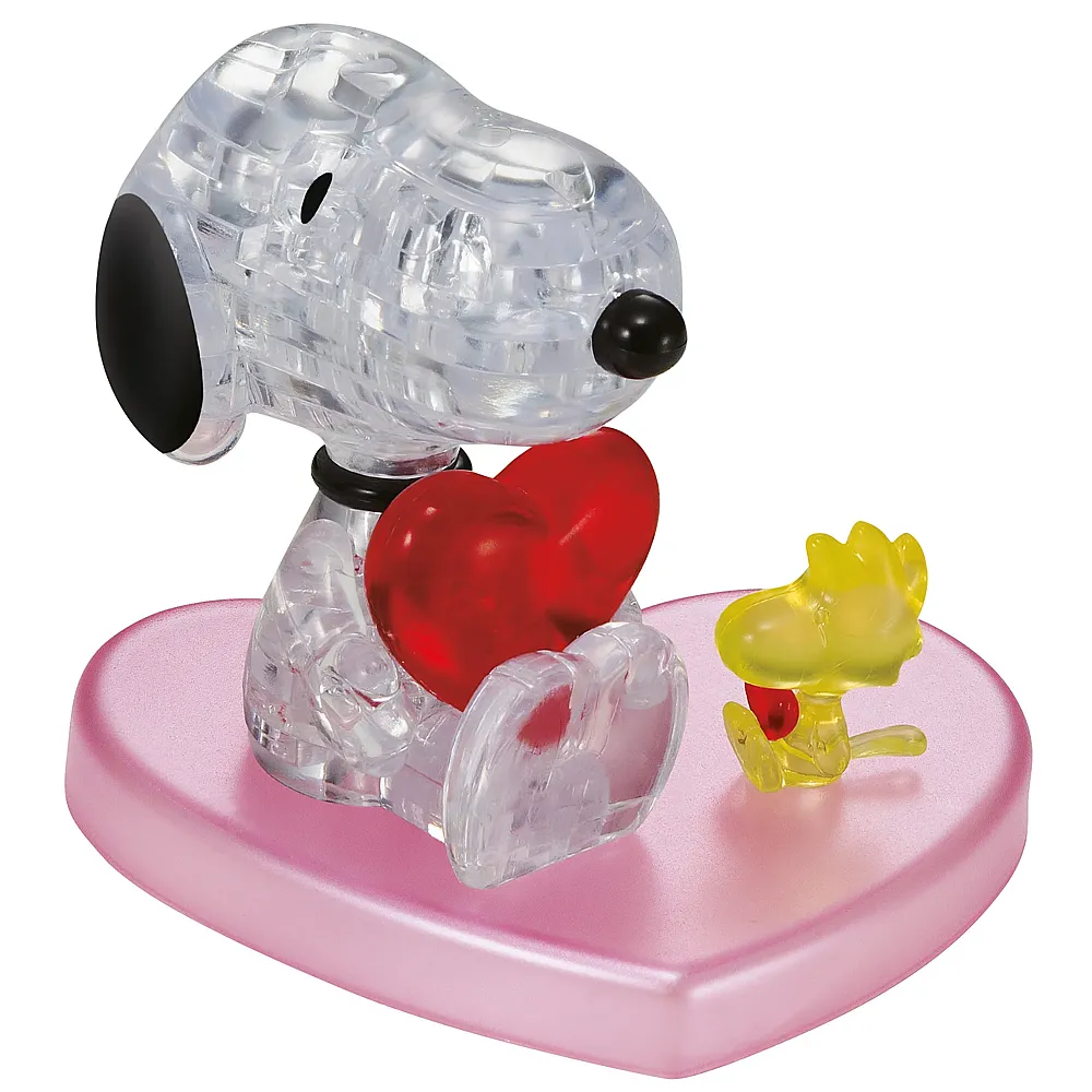 HCM Kinzel Crystal Puzzle Peanuts 3D Snoopy in Love - 34 Teile