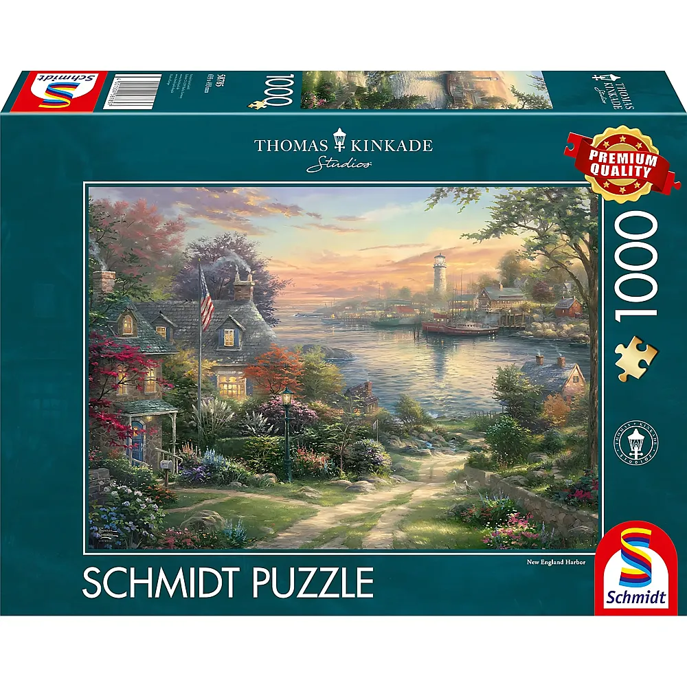 Schmidt Puzzle Thomas Kinkade, New England Harbor - 1000 Teile
