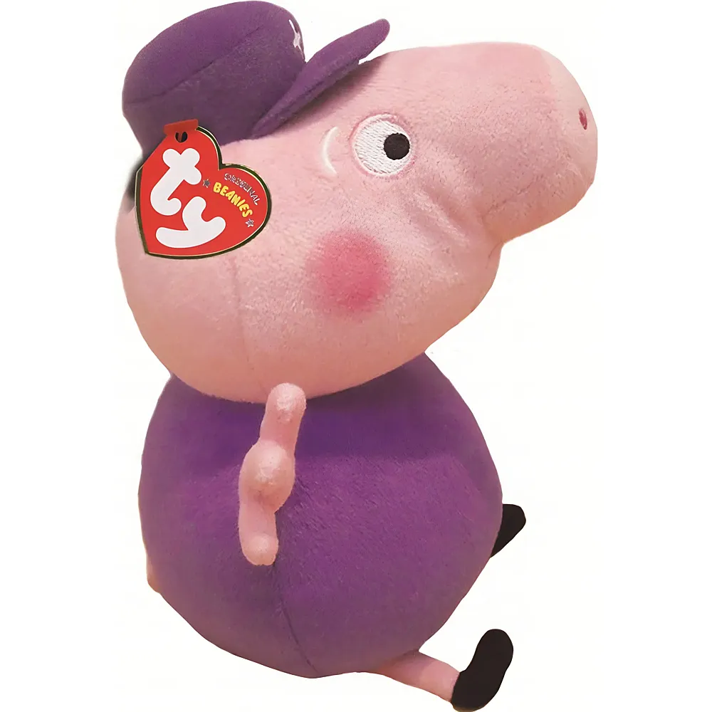 Ty Beanie Babies Grandpa Pig - 15 cm Peppa Pig - Lizenzfiguren Pl�sch