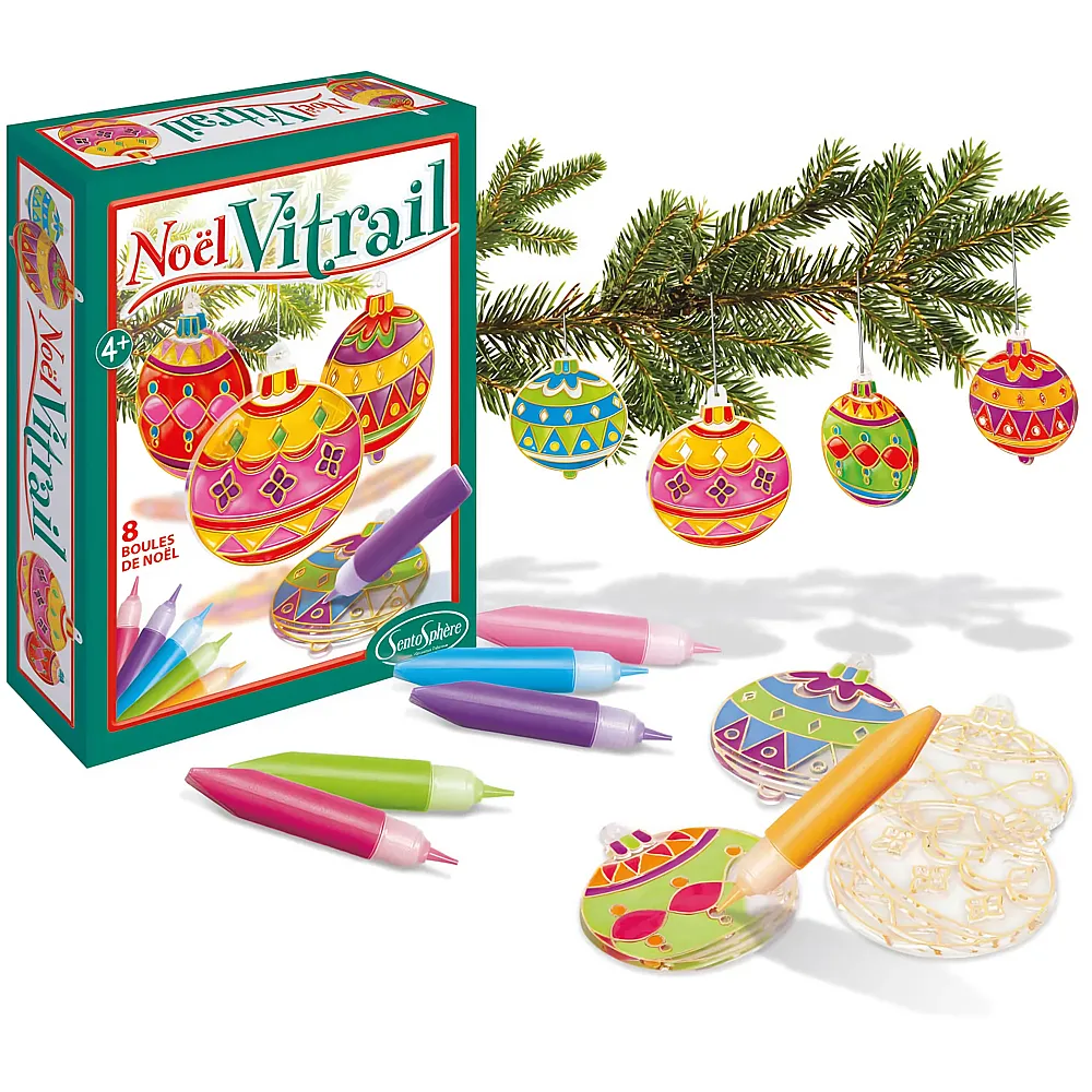 meinspielzeug - Sentosphere Glasmalerei Weihnachten | Malsets