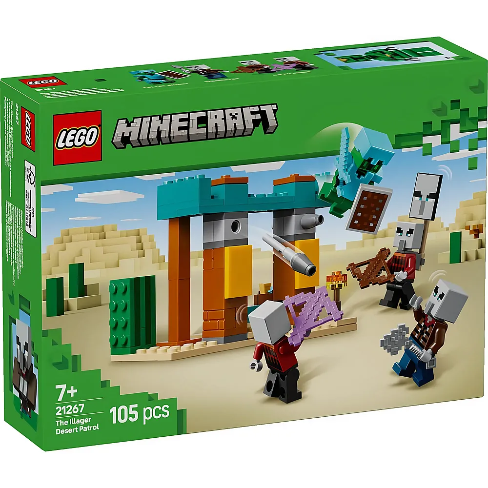 LEGO Minecraft Die Illager-W�stenpatrouille 21267