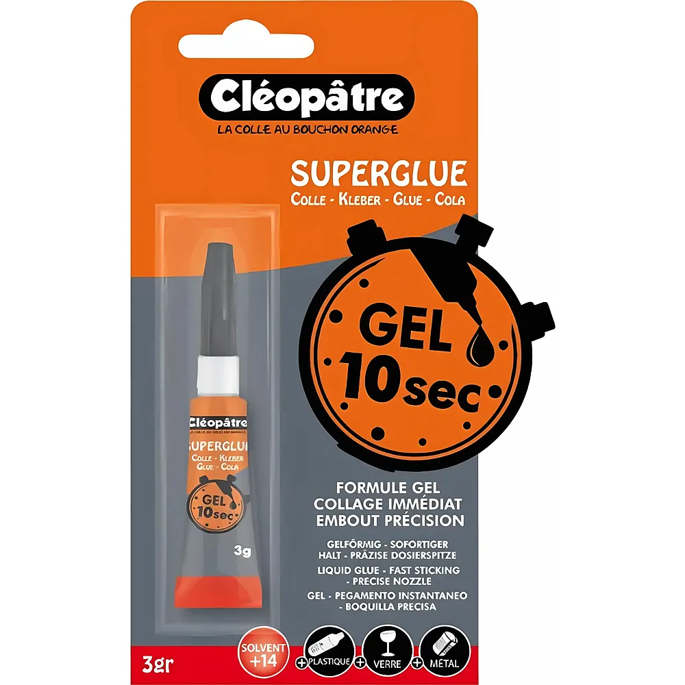 Cleopatre Super Cleo Gel 10 Sekunden 3G Blisterverpackung
