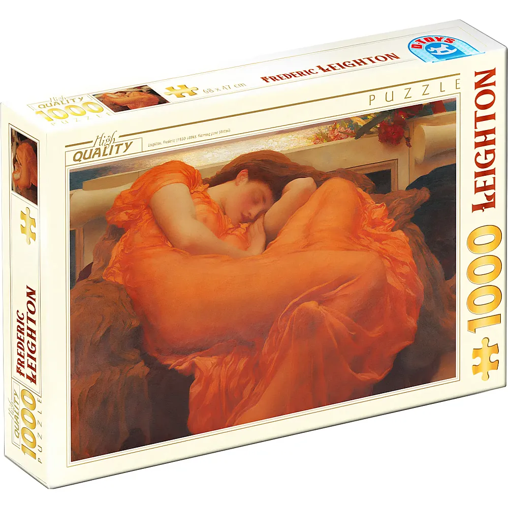 DToys Puzzle Frederic Leighton Flammender Juni - Detail 1000Teile