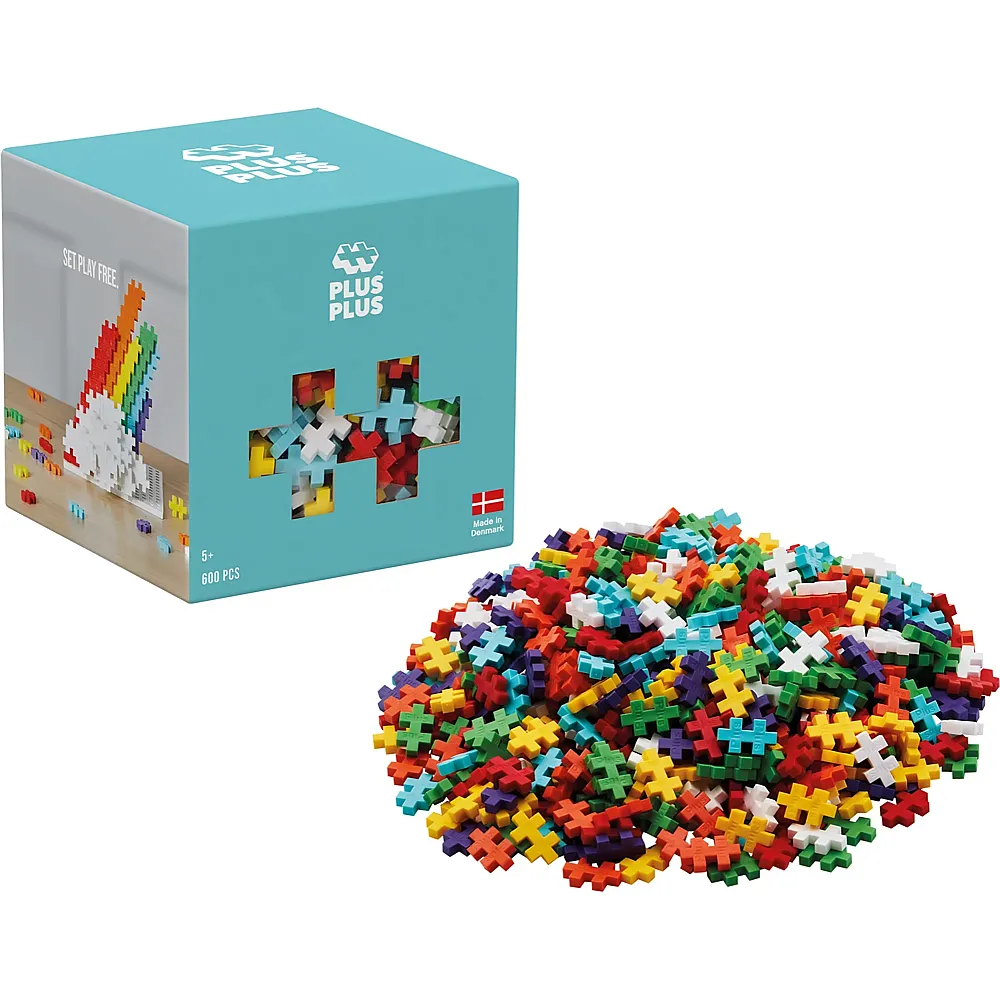 Plus-Plus Bausteine Regenbogen - 600 Teile