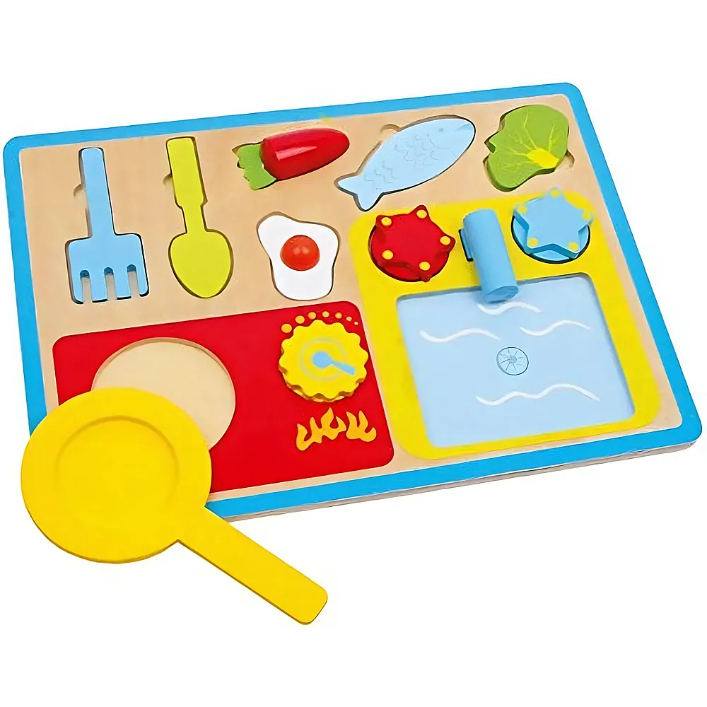 small foot Puzzle Fr�hst�ck - 12 Teile - Holzpuzzle