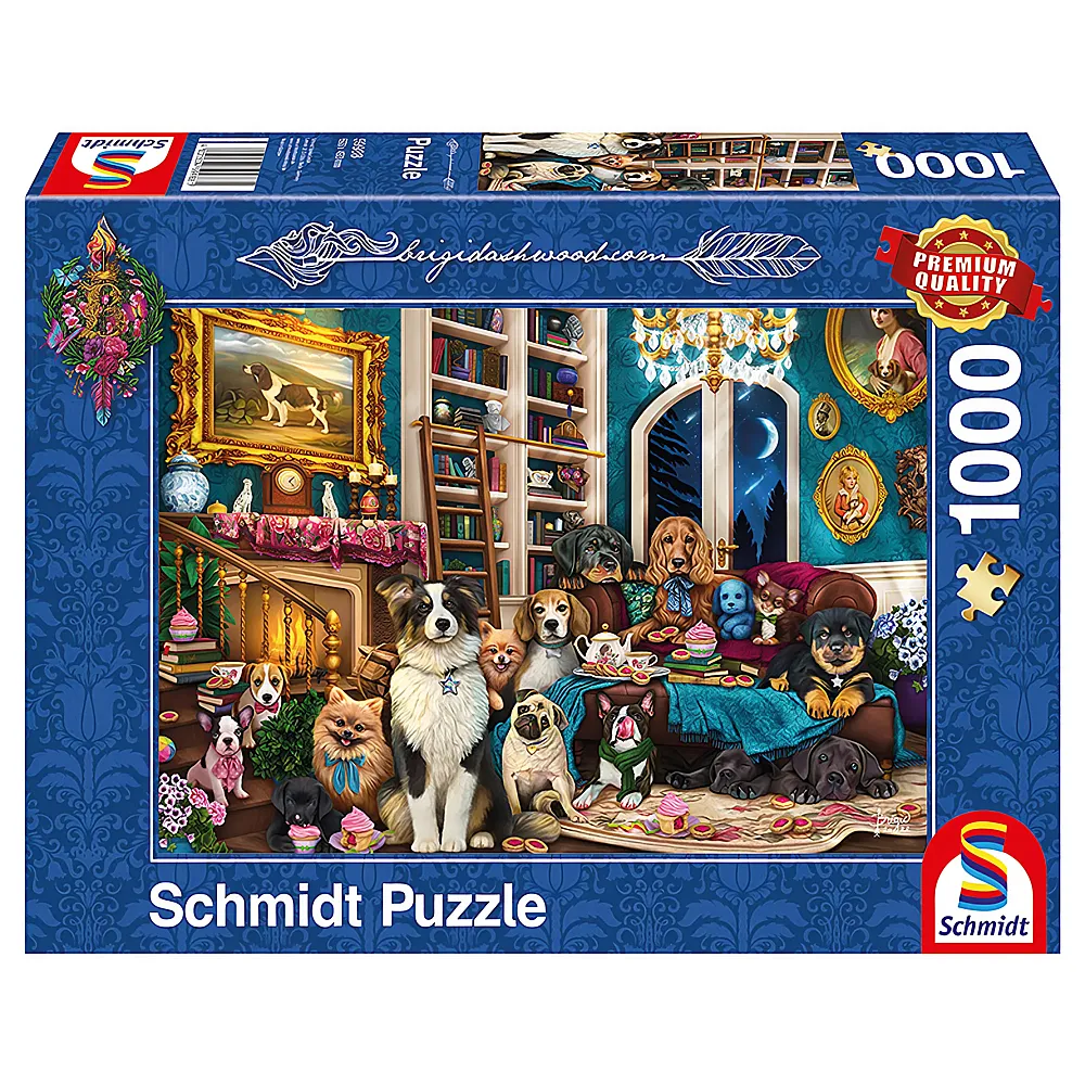 Schmidt Puzzle Brigid Ashwood Party in der Bibliothek 1000Teile