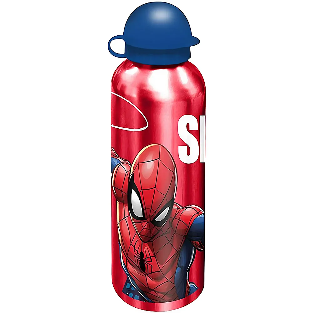 meinspielzeug - Kids Licensing Spiderman Trinkflasche Aluminium - 500 ml | Essen & Trinken