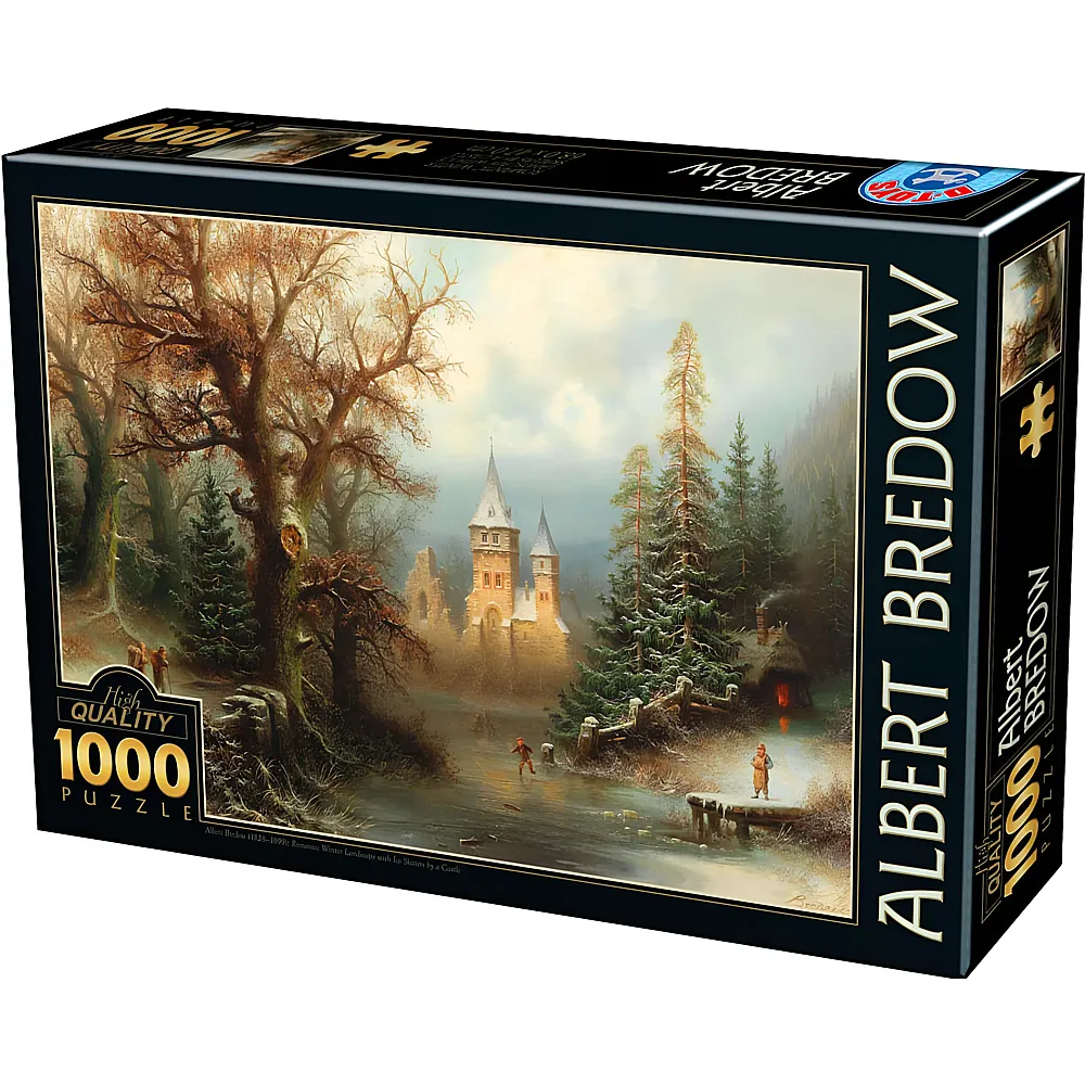 DToys Puzzle Albert Bredow Romantische Winterlandschaft 1000Teile