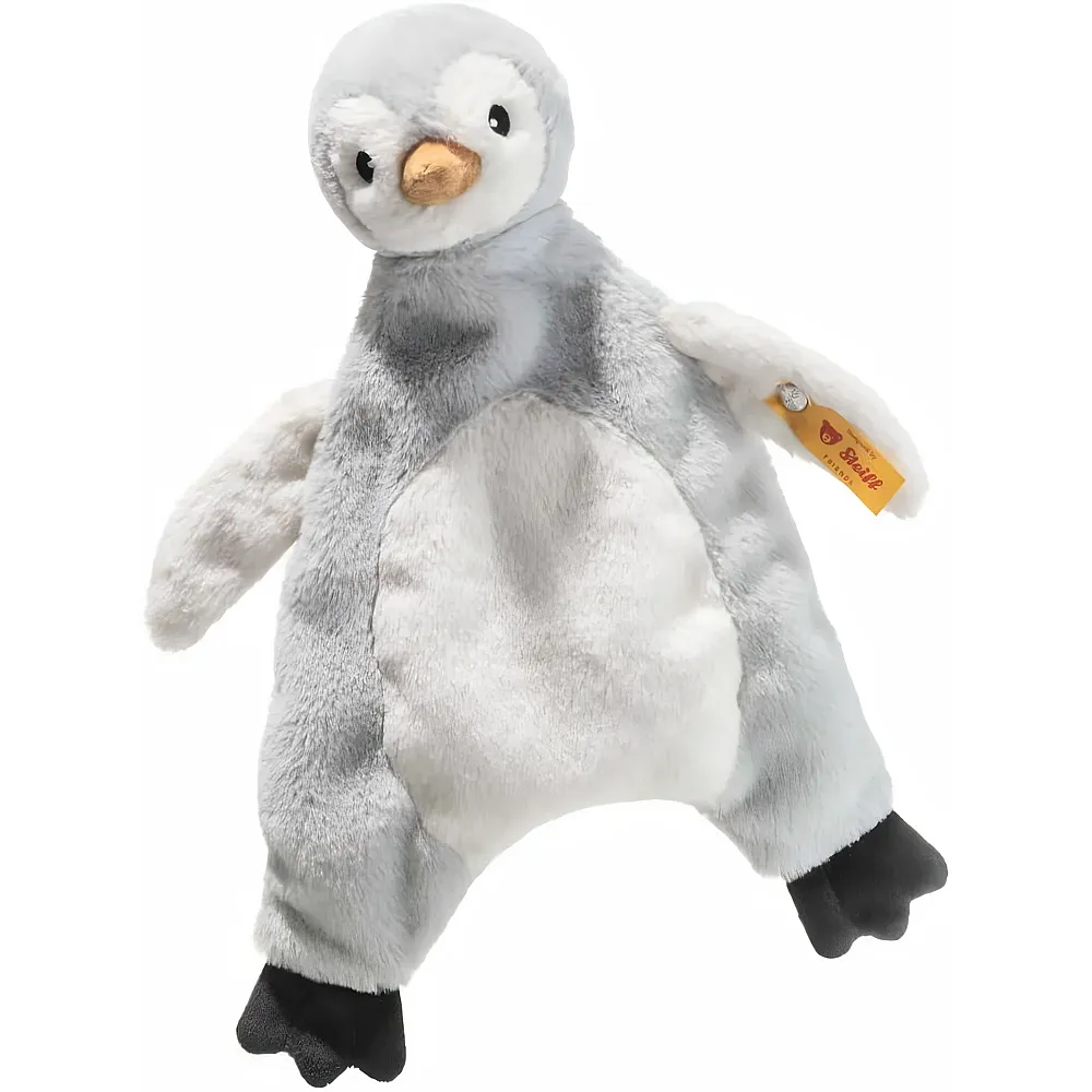 meinspielzeug - Steiff Lio Pinguin Schmusetuch Hellgrau 26cm | Schmuset�cher