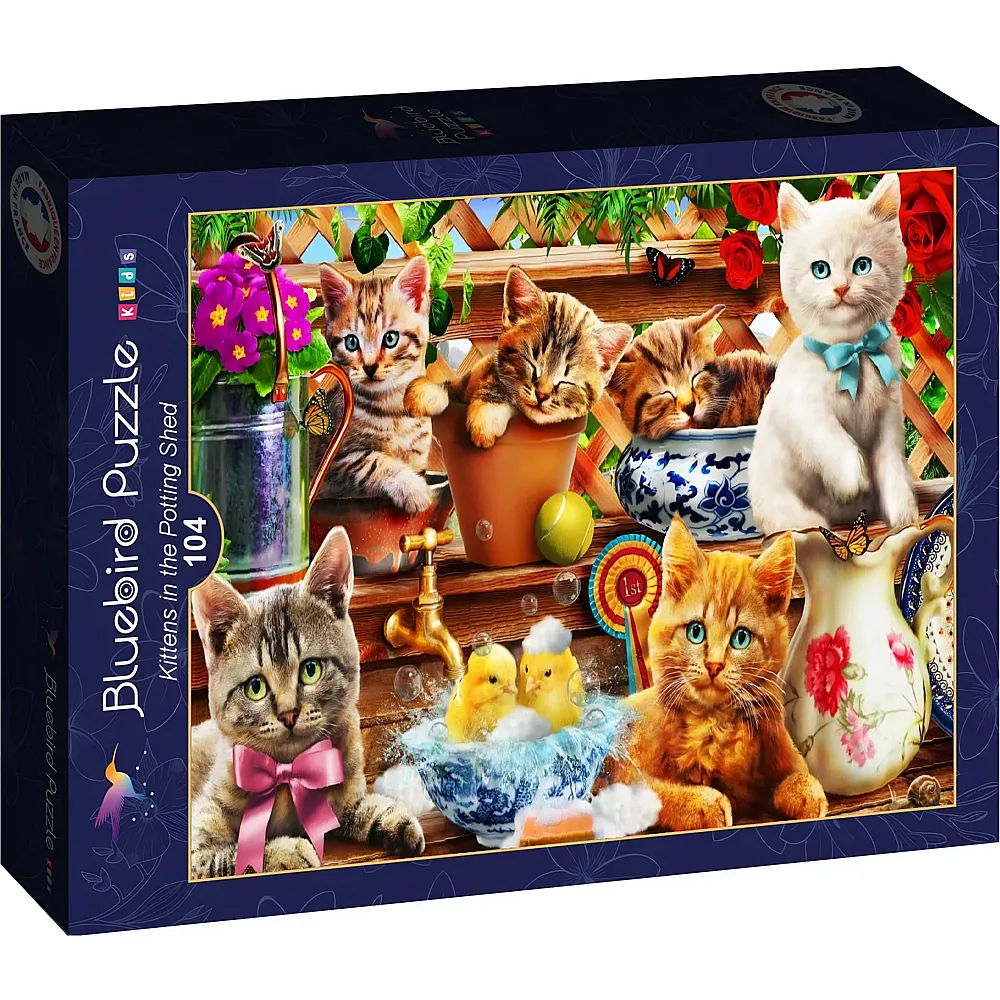Bluebird Puzzle K�tzchen im Gew�chshaus - 104 Teile