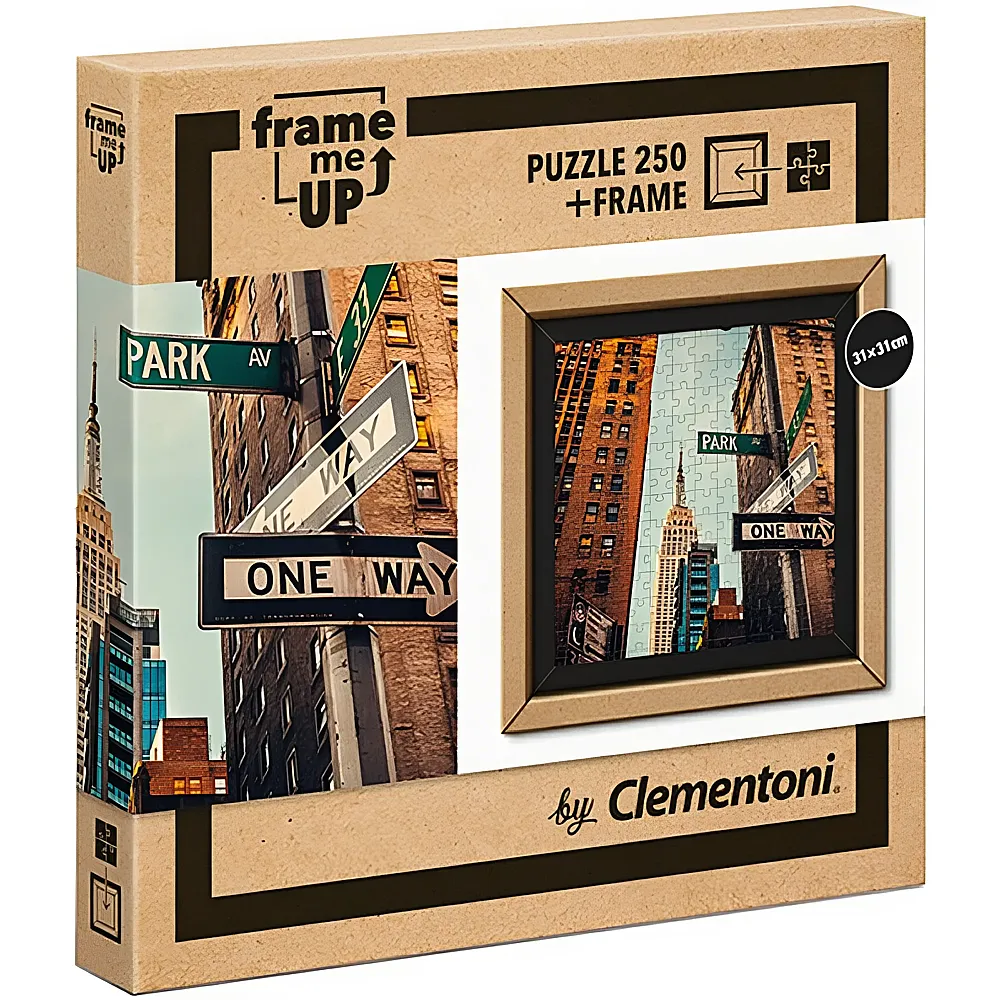 Clementoni Puzzle FrameMeUp Einbahn inkl. Rahmen - 250 Teile