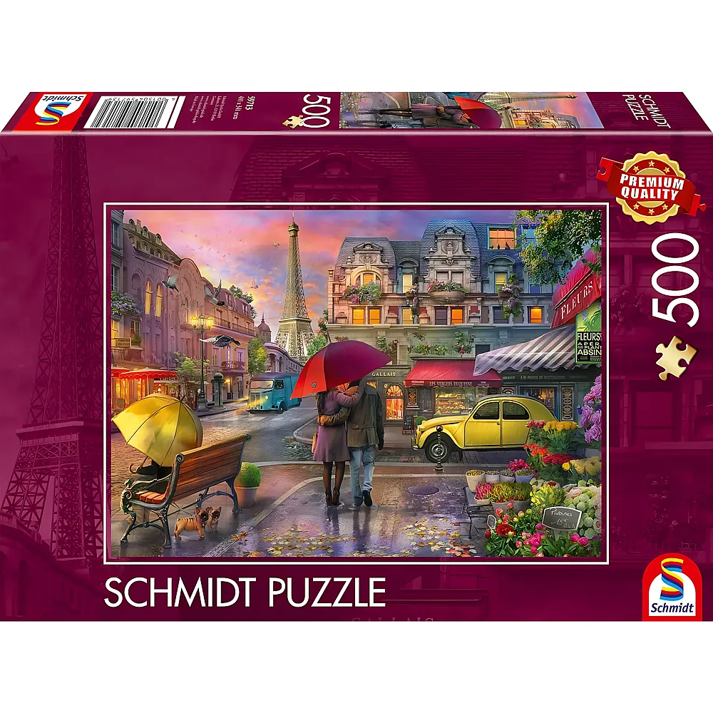 Schmidt Puzzle Regenzauber in Paris - 500 Teile