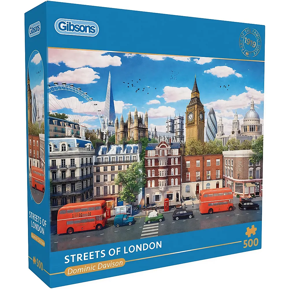 Gibsons Puzzle Dominic Davison Die Straen von London - 500 Teile