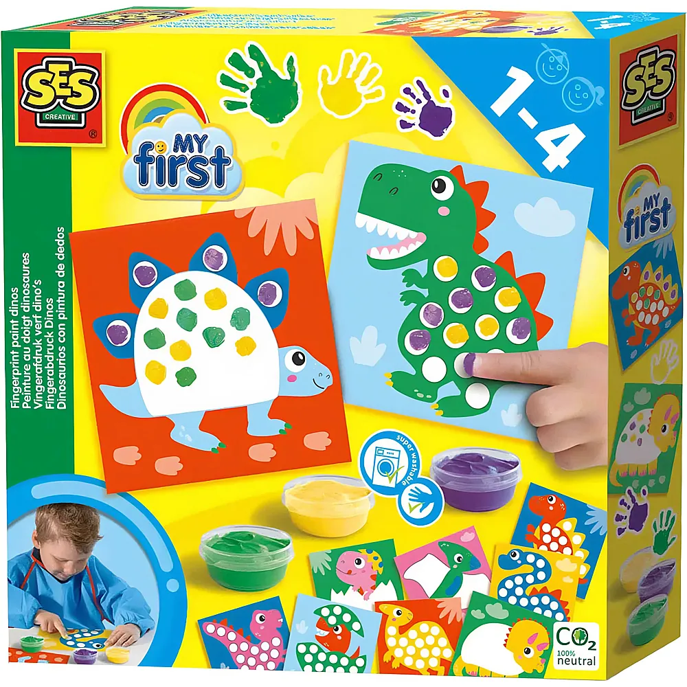 SES My First Fingerabdruckfarbe Dinos