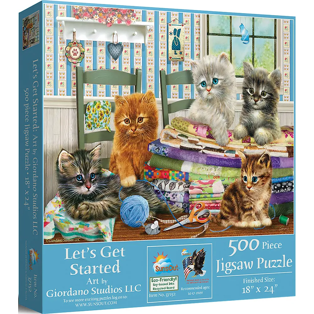 SunsOut Puzzle Giordano Studios Let's Get Started 500Teile