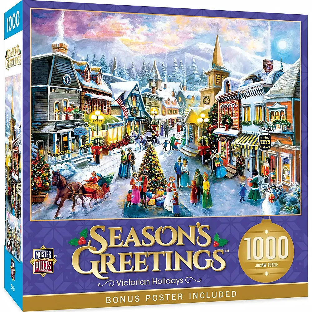 Master Pieces Puzzle Seasons Greetings Viktorianische Weihnacht 1000Teile