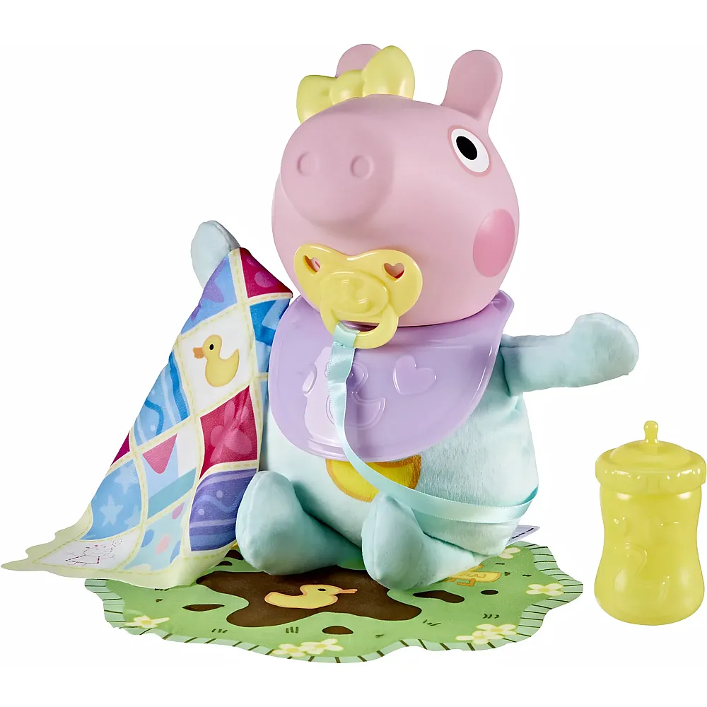 Hasbro Peppa Pig Interaktive Babypuppe  Grunz & Kuschel Evie - 28 cm