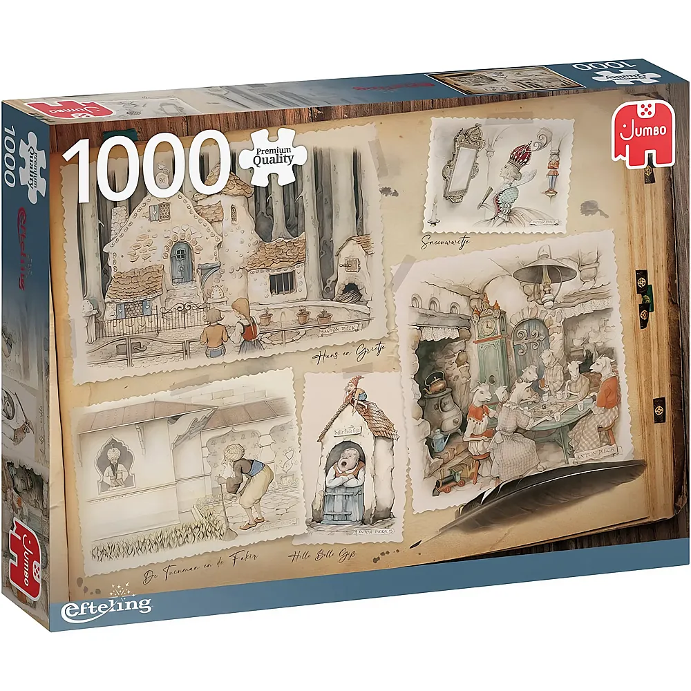 Jumbo Efteling-1000 Teile Puzzlespiel, Mehrfarbig
