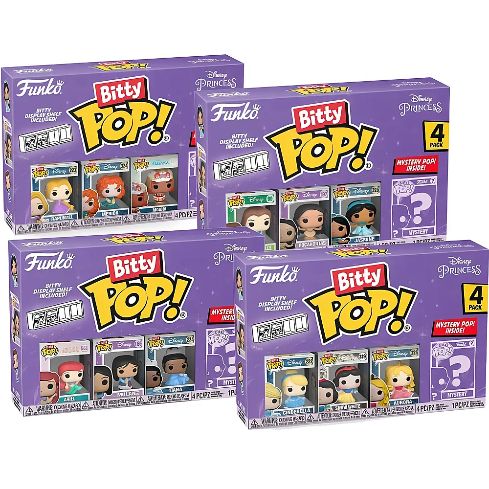 Funko Bitty Pop 4er Pack Disney Princess