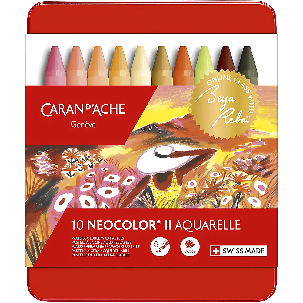 Caran d'Ache Neocolor 2 Aquarelle Beya Rebai - 10 Teile