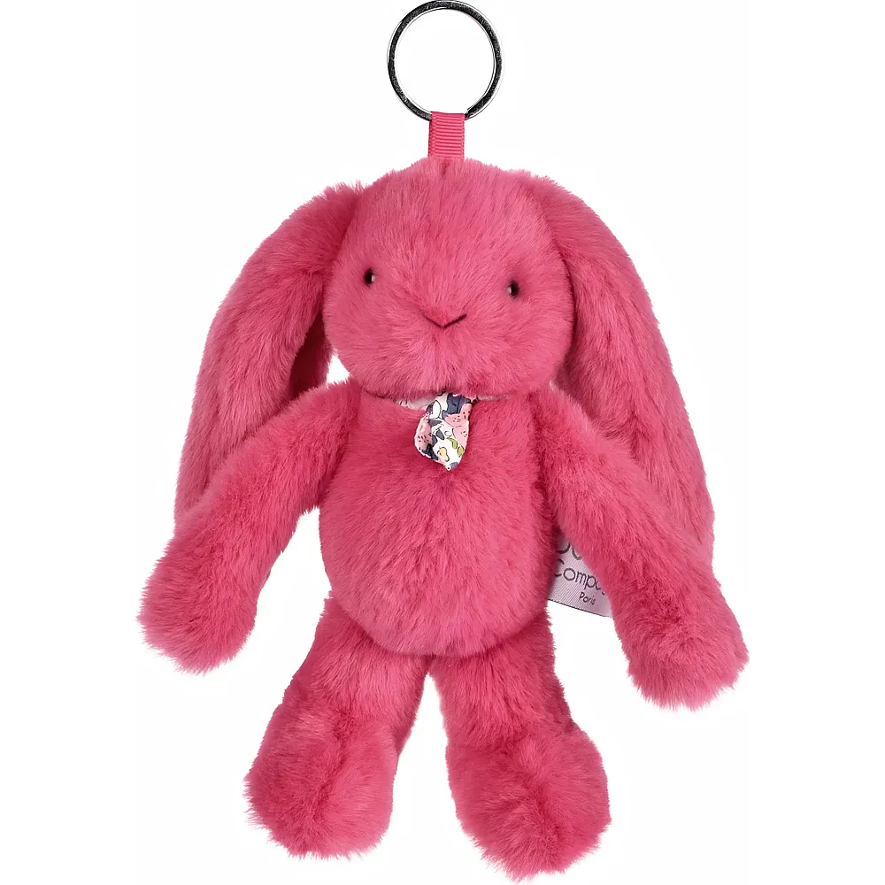 meinspielzeug - Doudou et Compagnie Fleurette Schl�sselanh�nger Fuchsia - 18 cm | Accessoires