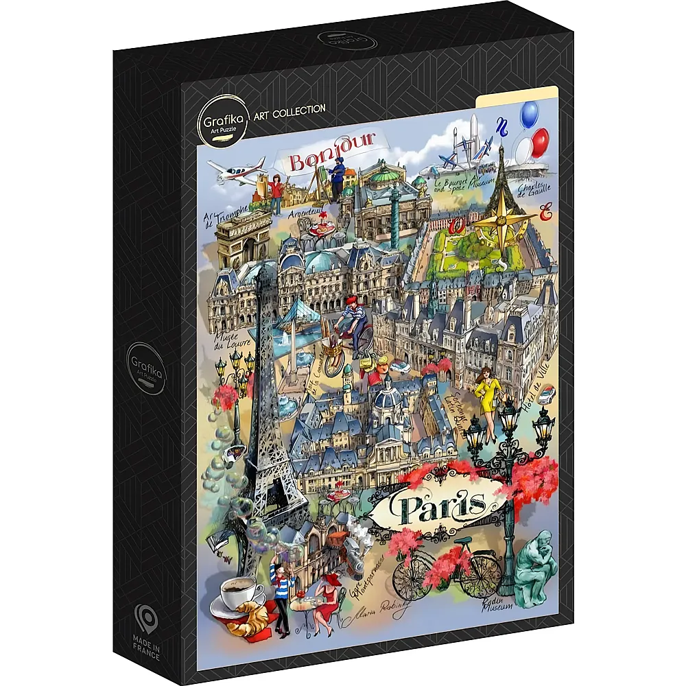 Grafika Puzzle Art Collection Paris Collage - 1000 Teile